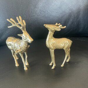 Vintage Brass Deer(2)